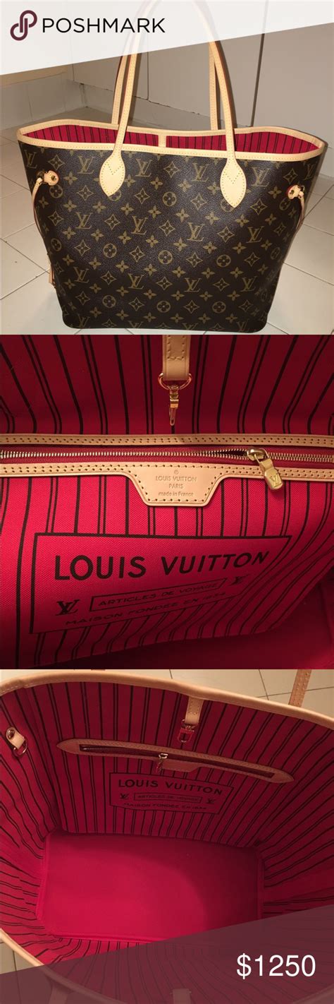 louis vuitton neverfull bag red interior|louis vuitton neverfull bag bloomingdale's.